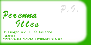 perenna illes business card