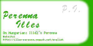 perenna illes business card